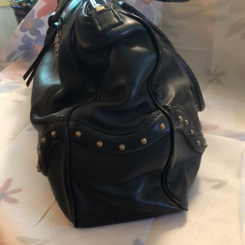 Michael Kors Womens Leather Studded Shoulder Handbag 17”x10”, 9” drop - Picture 3 of 14